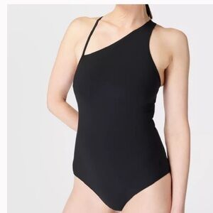 NWOT Sweaty Betty Black One Shoulder Swimsuit